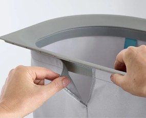 Coș de rufe gri deschis 2x40 l din material textil Duo – Joseph Joseph