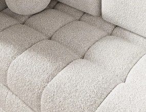 Canapea Kastol , alb bouclé extensibil, 137x71x74 cm – Royal 01