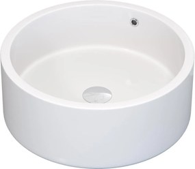 BATH DELUXE 06-041-53-11-00 - Lavoar RUNDTOM pentru blat Ø 41,5 cm ceramică/alb