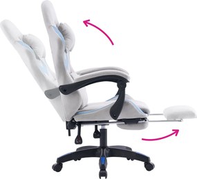 Scaun de birou/gaming, gri/albastru, ZODIA