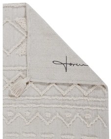 Covor alb lavabil/țesut manual din bumbac 200x300 cm Tribu Natural – Lorena Canals