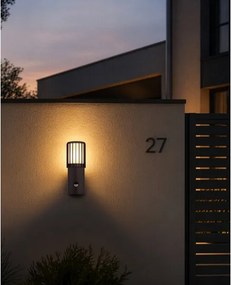 Globo 32160S - Lampă de perete pentru exterior cu senzor MERVIN 1xE27/15W/230V IP54