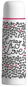 Termos 500ml, negru, Love