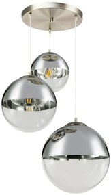 Lustra moderna cu 3 pendule VARUS nickel/crom 15851-3 GL
