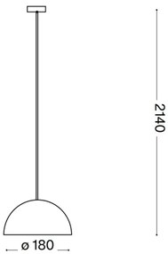 Lustră pe cablu Ideal Lux FOLK 1xE27/60W/230V d. 18 cm maro