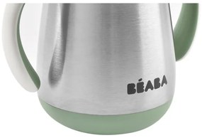 Beaba - Cană termoizolantă cu pai 250 ml, verde