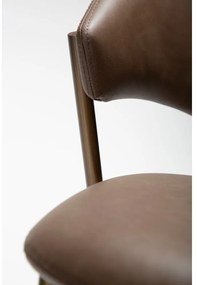 Scaun de dining maro închis din imitație de piele Zone – DAN-FORM Denmark