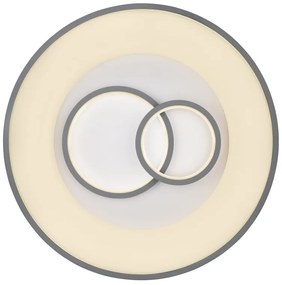 Plafoniera LED dimabila cu telecomanda design modern MAVY alb/gri 48416-50R GL