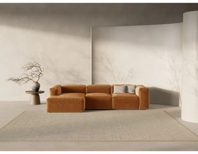 Colțar cărămiziu (cu colț pe partea stângă/cu șezlong) Bergamo – Cosmopolitan Design