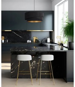 Lustră pe cablu Duolla KOBO 1xE27/15W/230V d. 45 cm negru/auriu