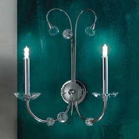 Aplica de perete eleganta de lux cristal Swarovski Eremitage satin chrome