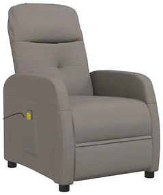 289834 vidaXL Scaun de masaj, taupe, țesătură