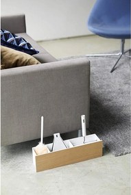 Organizator alb/în culoare naturală pentru papetărie din metal Rin – YAMAZAKI