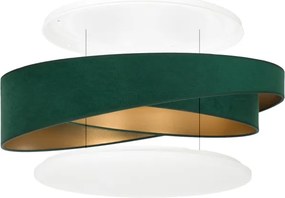BRILAGI - Corp de iluminat LED dimabil VELVET TWIST LED/36W/230V CCT Ø 65 cm WT verde/auriu + telecomandă
