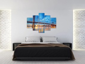 Tablou - Podul Benjamin Franklin, Philadelphia (150x105 cm)