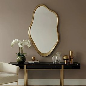 Oglinda decorativa EMBER 100cm auriu