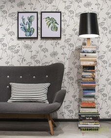 Lampadar chic cu rafturi pentru carti, CAMBRIDGE negru CAMBRIDGE/F/B