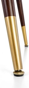 Set masa rotunda Domenico ø110 cm + 3 scaune K482 bej