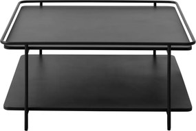Măsuță de cafea neagră din metal 75x75 cm Yuba – Unique Furniture