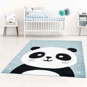 Covor abastru de copii cu panda adorabil pentru băieți Lăţime: 120 cm | Lungime: 160 cm