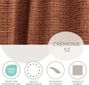 Colțar arămiu cu tapițerie din chenille (cu colț pe partea dreaptă/în formă de ”L”) Kirou – Maison de Rêve