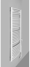 Radiator portprosop electric pentru baie Aqualine ORBIT-E 600W/230V 132 cm alb rotund