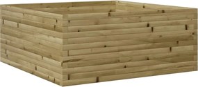 vidaXL Jardinieră de grădină, 110x110x46 cm, lemn de pin impregnat