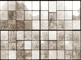 Fototapet, Factory Window, Sepia, Rebel Walls