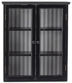 Vitrină neagră din lemn de brad suspendată 51,5x66,5x22,5 cm Hazem – Bloomingville