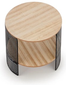 Masa de cafea Trafica, lemn natural/negru