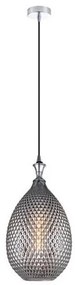 Pendul design modern Hemil fumuriu, crom 23cm