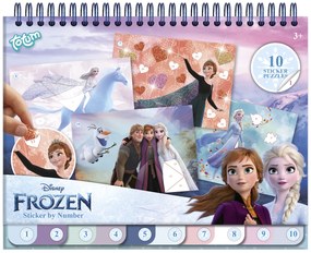 CARTE DE COLORAT & ABTIBILDURI CU NUMERE - FROZEN - TOTUM (TT681576)
