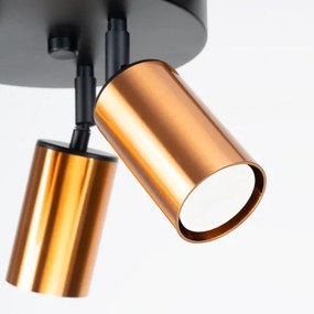 Spot Sollux SL.1377 WINX 3xGU10/10W/230V negru/cupru