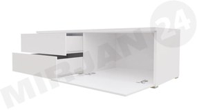 Masă TV Coral XI Double (Alb + Negru lucios ). 1058399