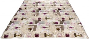 Pilota Alcam Lavanda microfibra matlasata 250gr/mp, 140x200 cm
