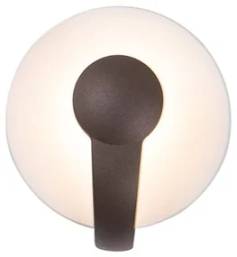 Aplica LED de perete pentru iluminat exterior IP65 Tiundi maro inchis