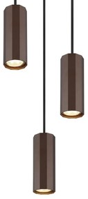 Lustra suspendata stil minimalist JAMES 3L bronz