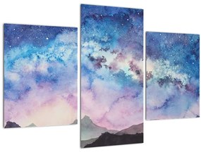 Tablou - Calea lactee, aquarel (90x60 cm)