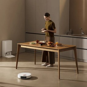 Aspirator robot Xiaomi X20+, 6000 Pa, 140 min, 0.35/4 l, Funcție Mop, Stație de autovidanjare, Navigație LDS, Evitarea obiectelor, Aplicație mobilă, Alb