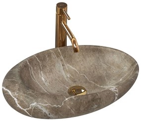 Lavoar stil piatra crem pe blat Rea Roxy Stone Nature 49 cm