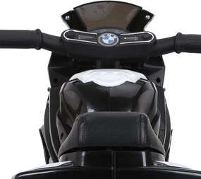 HOMCOM Motocicletă Electrică pentru Copii Licențiată BMW, 3 Roti, Baterie 6V, Alb și Negru | Aosom Romania