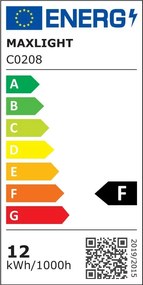 Spot aplicat LED pentru baie IP65 CHARON negru C0208 MX