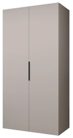 Dulap de haine 100 cm Mirabella 1 (Cașmir + Negru). 1126344