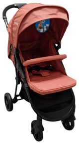 Carucior nou nascuti 2 in 1 BABY CARE™ PRO YK78, Pozitie somn, Spatar reglabil in 7 trepte, Frana picior, Pliabil, Portocaliu Gold