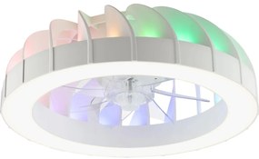 Ventilator LED RGBW de tavan cu lumină Brilliant FANORA LED/30W/230V + telecomandă