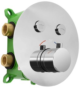 Set de duș incastrat Rea LUNGO MILER   crom + BOX cu termostat