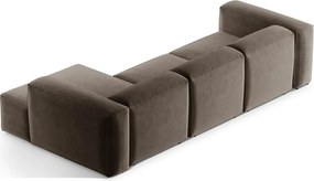 Colțar maro (cu colț pe partea dreaptă/cu șezlong) Bergamo – Cosmopolitan Design