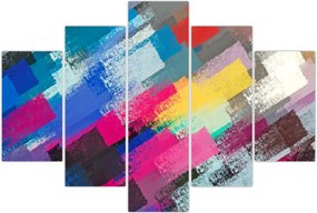 Tablou - Dungi colorate cu pensula (150x105 cm)