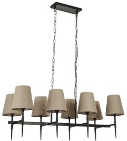 Lustră pe lanț Searchlight 30690-8BK GOTHIC 8xE14/60W/230V negru