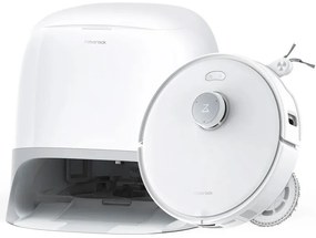 Aspirator robot cu statie de auto-golire Roborock Q Revo Curv QRC02-00, 18500 Pa, 6400 mAh, 66W, 3D Mapping LiDar, Autonomie pana la 4 ore, Alb